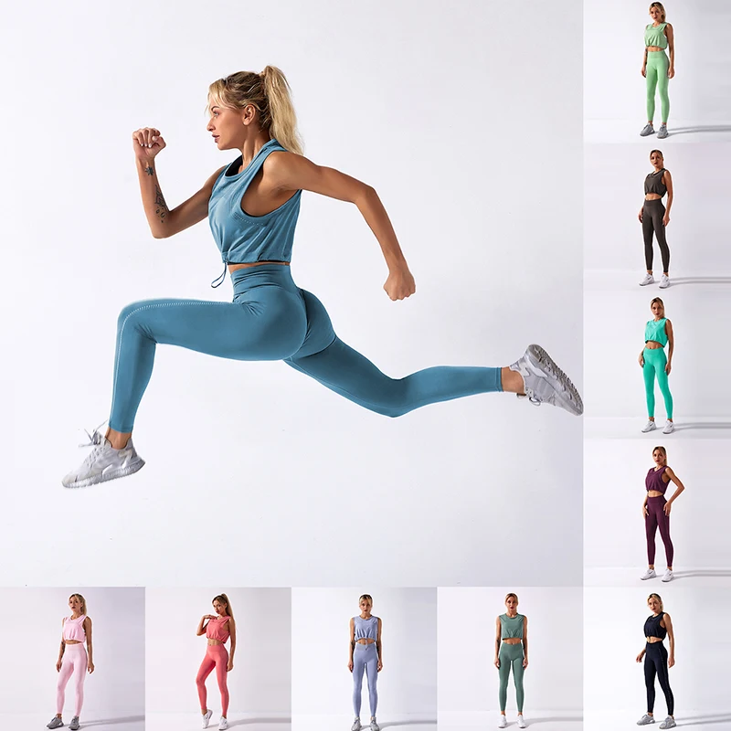 2 Pieces Women Yoga Set GYM Workout Fitness Running Sportwear Hign Waist Legging Active Suit
2 Pieces Women Yoga Set GYM Workout Fitness Running Sportwear Hign Waist Legging Active Suit