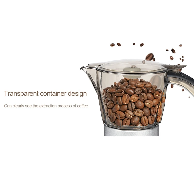 Electric Espresso Coffee Maker 300Ml Portable Electric Coffee Machine Steel Espresso Pot Home Kitchen Tool EU Plug
Electric Espresso Coffee Maker 300Ml Portable Electric Coffee Machine Steel Espresso Pot Home Kitchen Tool EU Plug