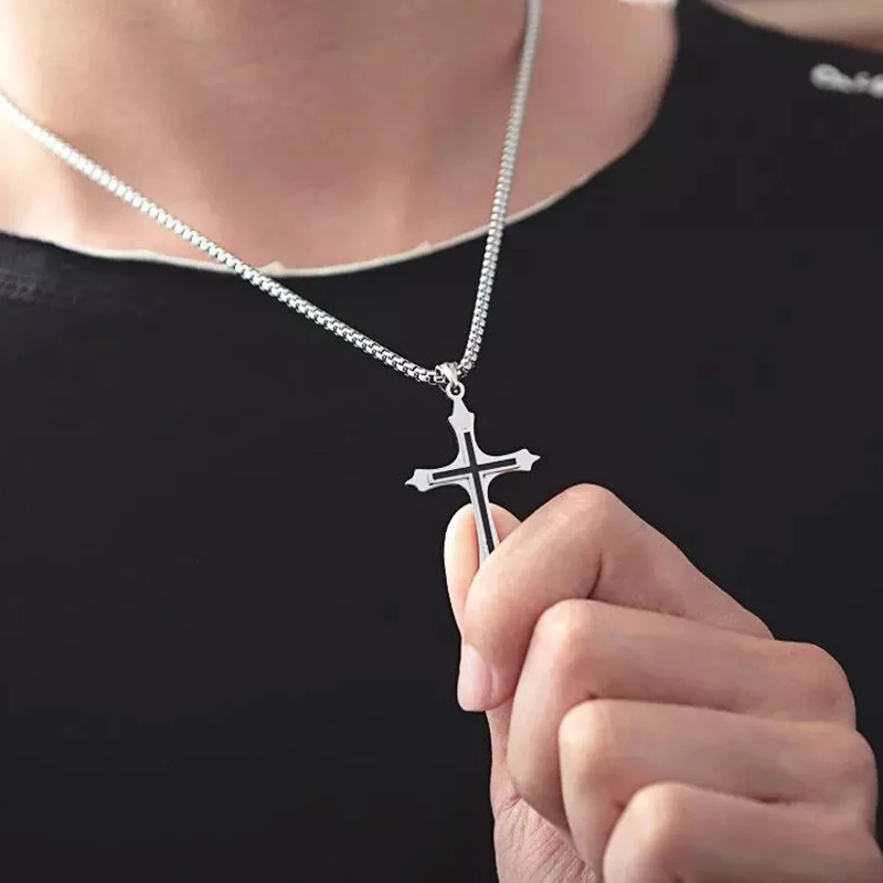 Punk Cool Street Style Necklaces Vintage Gothic Cross Pendant Necklace for Men and Women Hip-pop Neck Chain Jewelry Gift
Punk Cool Street Style Necklaces Vintage Gothic Cross Pendant Necklace for Men and Women Hip-pop Neck Chain Jewelry Gift