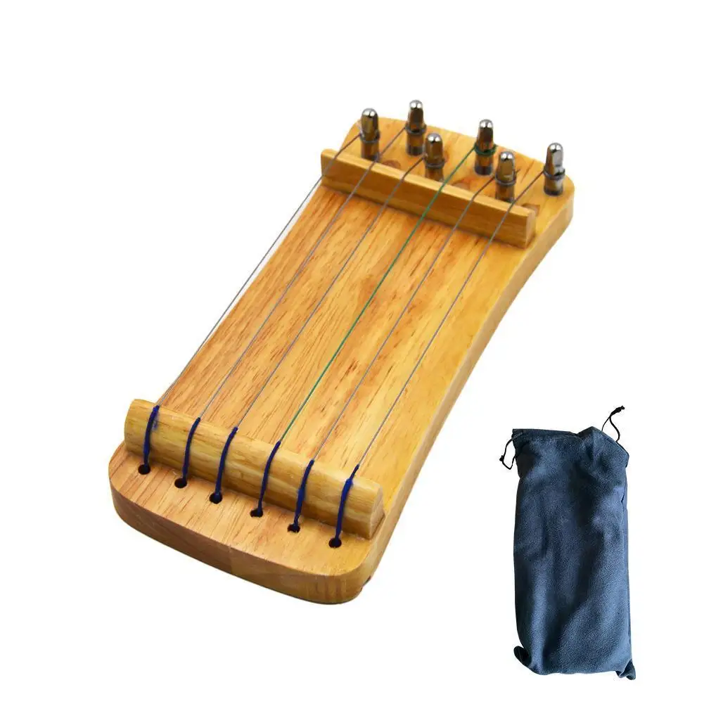 Protable Guzheng Practice Instrument 6-string Zither Exerciser Mini Guqin Finger Training Exerciser Tool
Protable Guzheng Practice Instrument 6-string Zither Exerciser Mini Guqin Finger Training Exerciser Tool