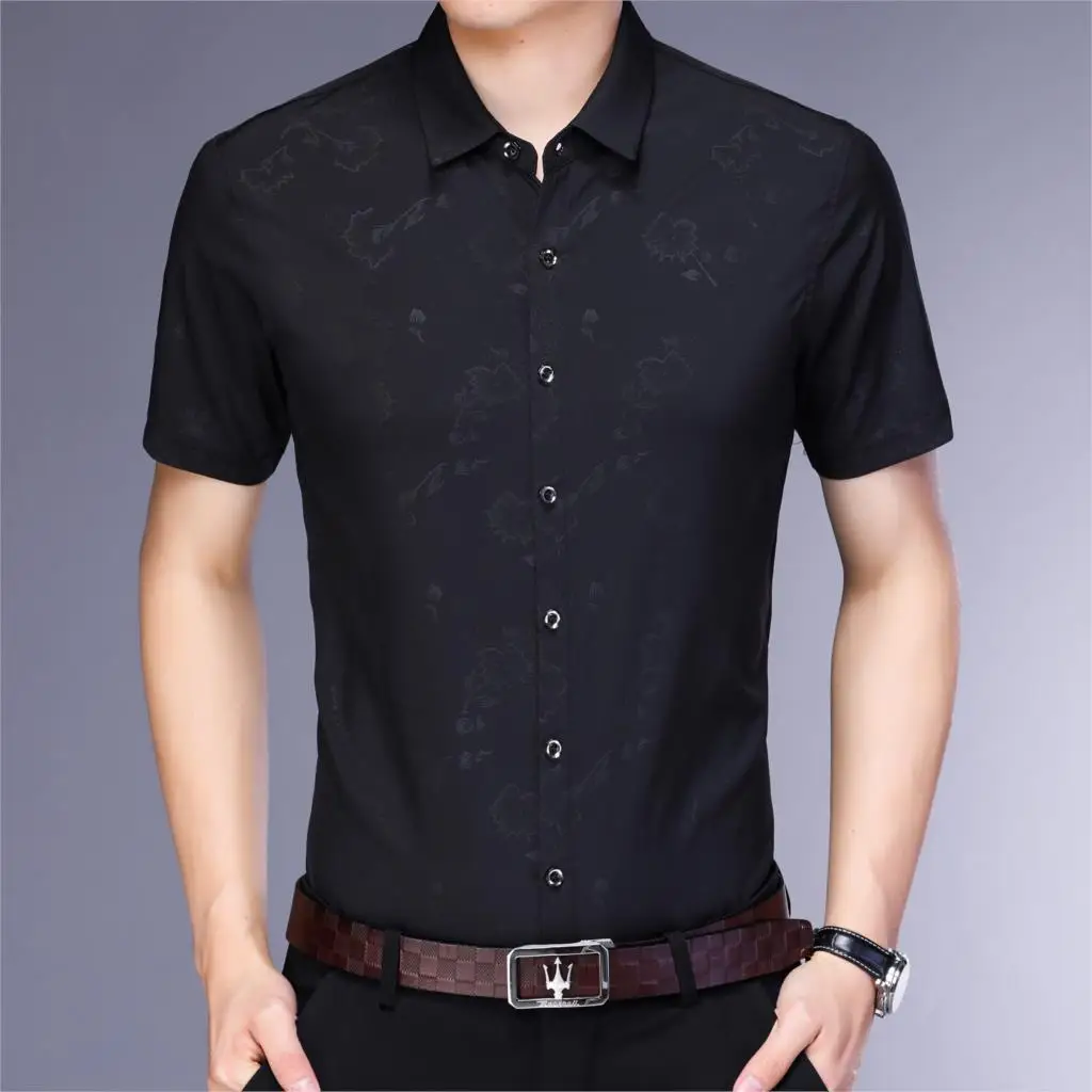 Wholesale Cheap Floral Pattern Soft Men's Turn-down Collar Button Short Sleeve T-shirts
Wholesale Cheap Floral Pattern Soft Men's Turn-down Collar Button Short Sleeve T-shirts