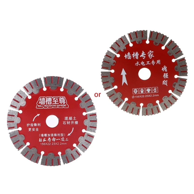 

156mm Saw Blade Dry Cut Disc Super Thin for Marble Concrete Porcelain Tile Granite Quartz Stone fit for Cutters Cutting Machines
