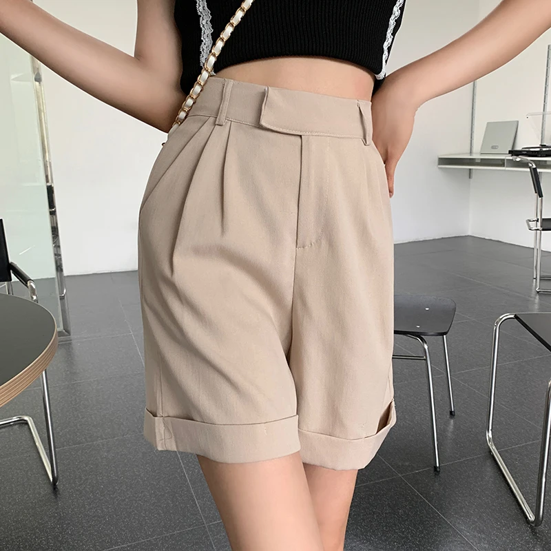 Harrteen Fashionable Shorts Womens High Waist Summer Thin Loose Khaki a-Line Wide-Leg Shorts Office Lady Elastic Waist Elegant
Harrteen Fashionable Shorts Womens High Waist Summer Thin Loose Khaki a-Line Wide-Leg Shorts Office Lady Elastic Waist Elegant