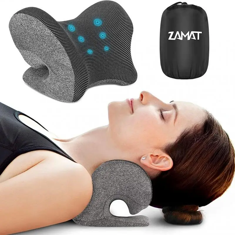 Pu Cervical Vertebra Massage Pillow Shoulder Neck Kneading Pillow Pain Relief Back Stretching Relax Neck Correct Massager TSLM1 
Pu Cervical Vertebra Massage Pillow Shoulder Neck Kneading Pillow Pain Relief Back Stretching Relax Neck Correct Massager TSLM1