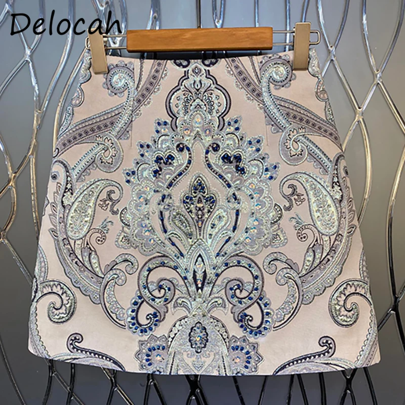 Seifrmann New 2021 Autumn Women Fashion Runway Skirt High Waist Gorgeous Crystal Sequined Embroidery Bottoms Vintage A-Line Skit
Seifrmann New 2021 Autumn Women Fashion Runway Skirt High Waist Gorgeous Crystal Sequined Embroidery Bottoms Vintage A-Line Skit