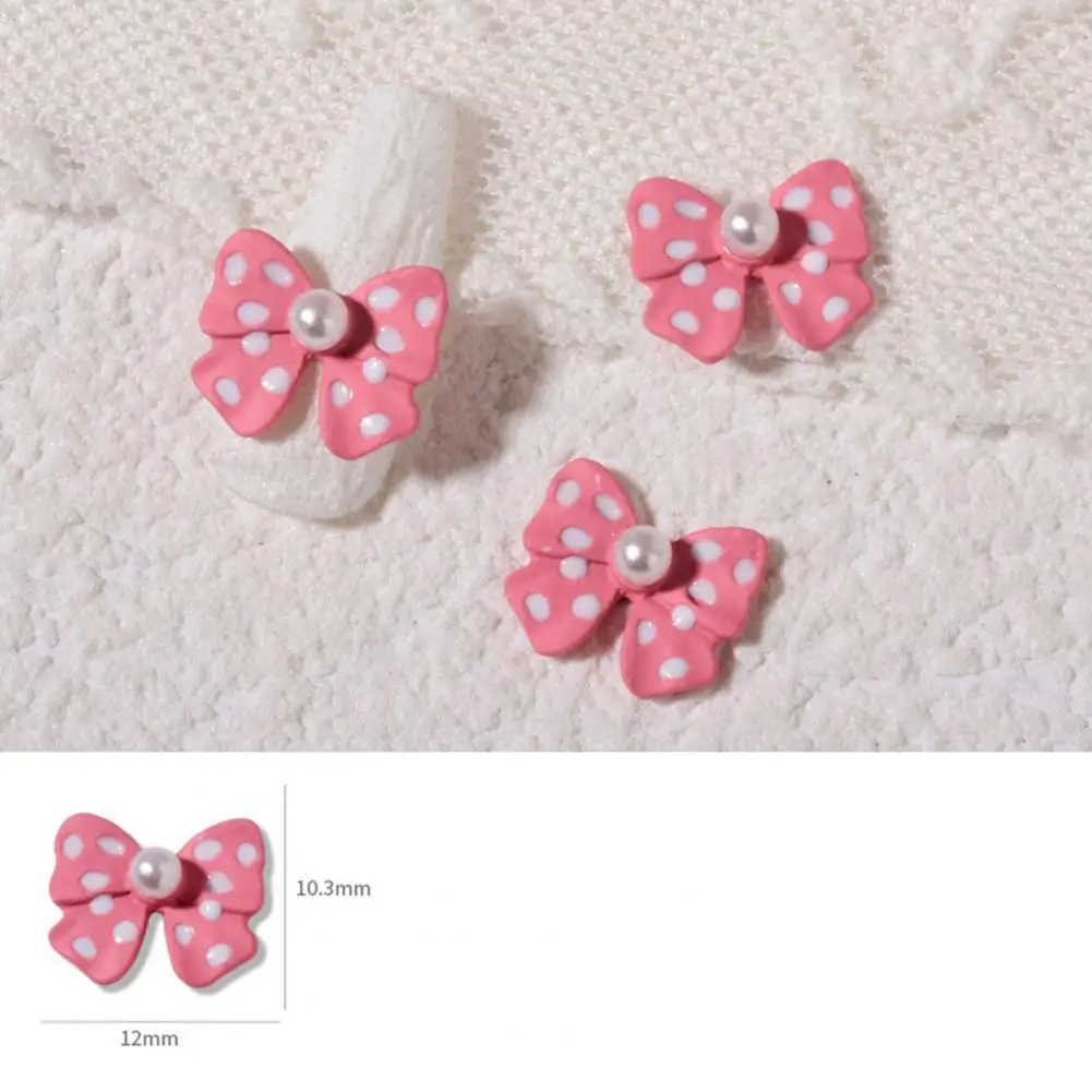 DIY 5Pcs Useful 3D Nail Bowknot Pearl Stud Nail Accessories Bowknot Nail Stud Vibrant Color for Girl
DIY 5Pcs Useful 3D Nail Bowknot Pearl Stud Nail Accessories Bowknot Nail Stud Vibrant Color for Girl