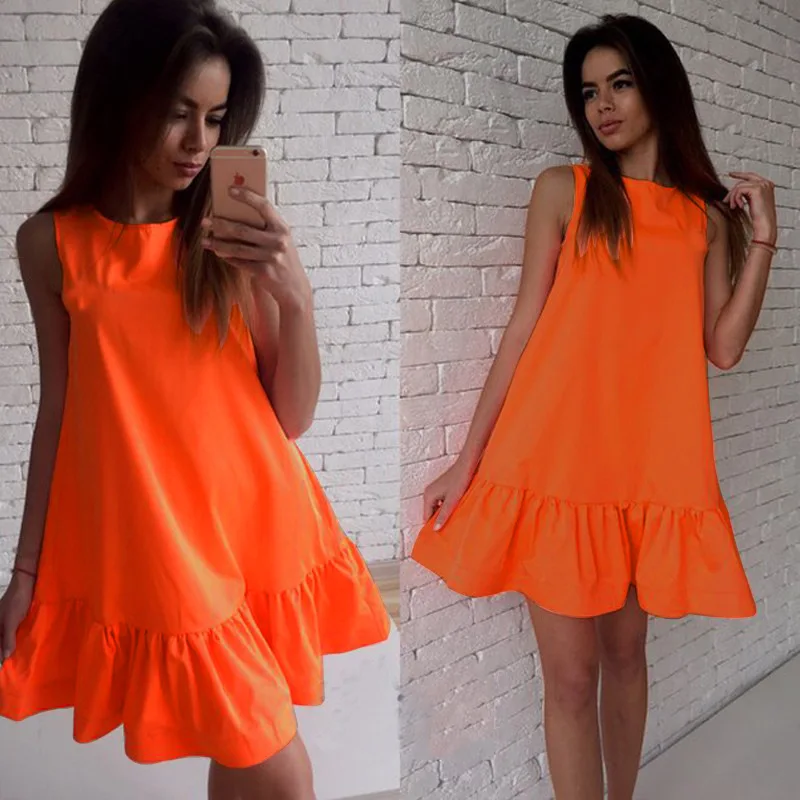 2021 New Summer Women Mini Dresses Casual Beach Party Chiffon Dress Ruffle Sleeveless Sundress Female Fashion Mini Sexy Dresses
2021 New Summer Women Mini Dresses Casual Beach Party Chiffon Dress Ruffle Sleeveless Sundress Female Fashion Mini Sexy Dresses