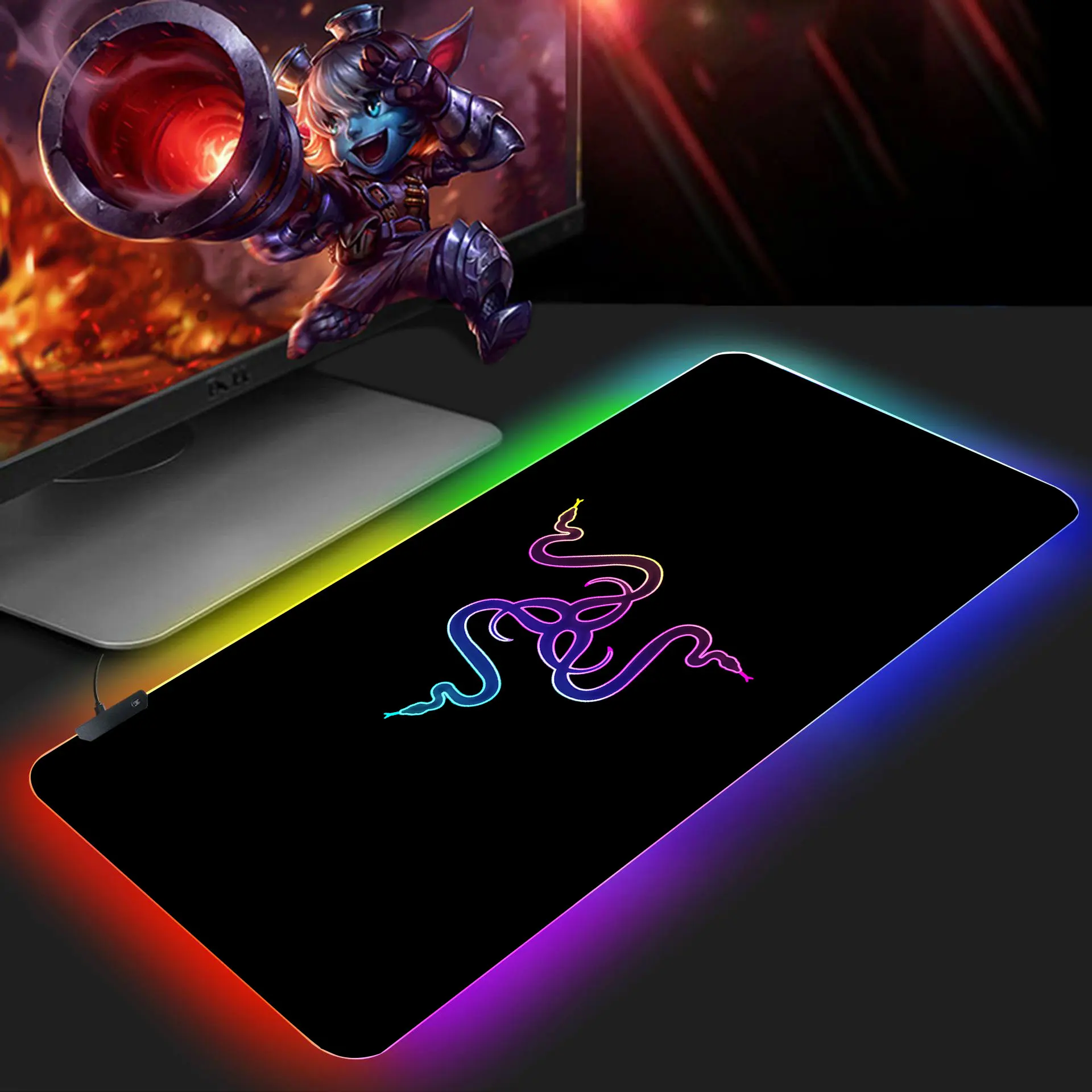 Mouse pad RGB Razer Gaming Accessories Computer Large 900x400 Mousepad Gamer Rubber Carpet With Backlit Play CS GO LOL CF mat
Mouse pad RGB Razer Gaming Accessories Computer Large 900x400 Mousepad Gamer Rubber Carpet With Backlit Play CS GO LOL CF mat