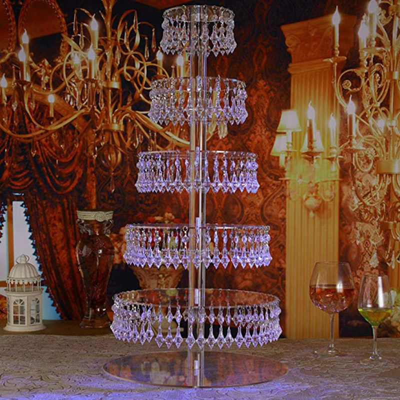 6 Layers Cupcake Stand with Crystal Pendant Round Cake Dessert Holder for Wedding Holiday Birthday Party Transport Cake Stand
6 Layers Cupcake Stand with Crystal Pendant Round Cake Dessert Holder for Wedding Holiday Birthday Party Transport Cake Stand