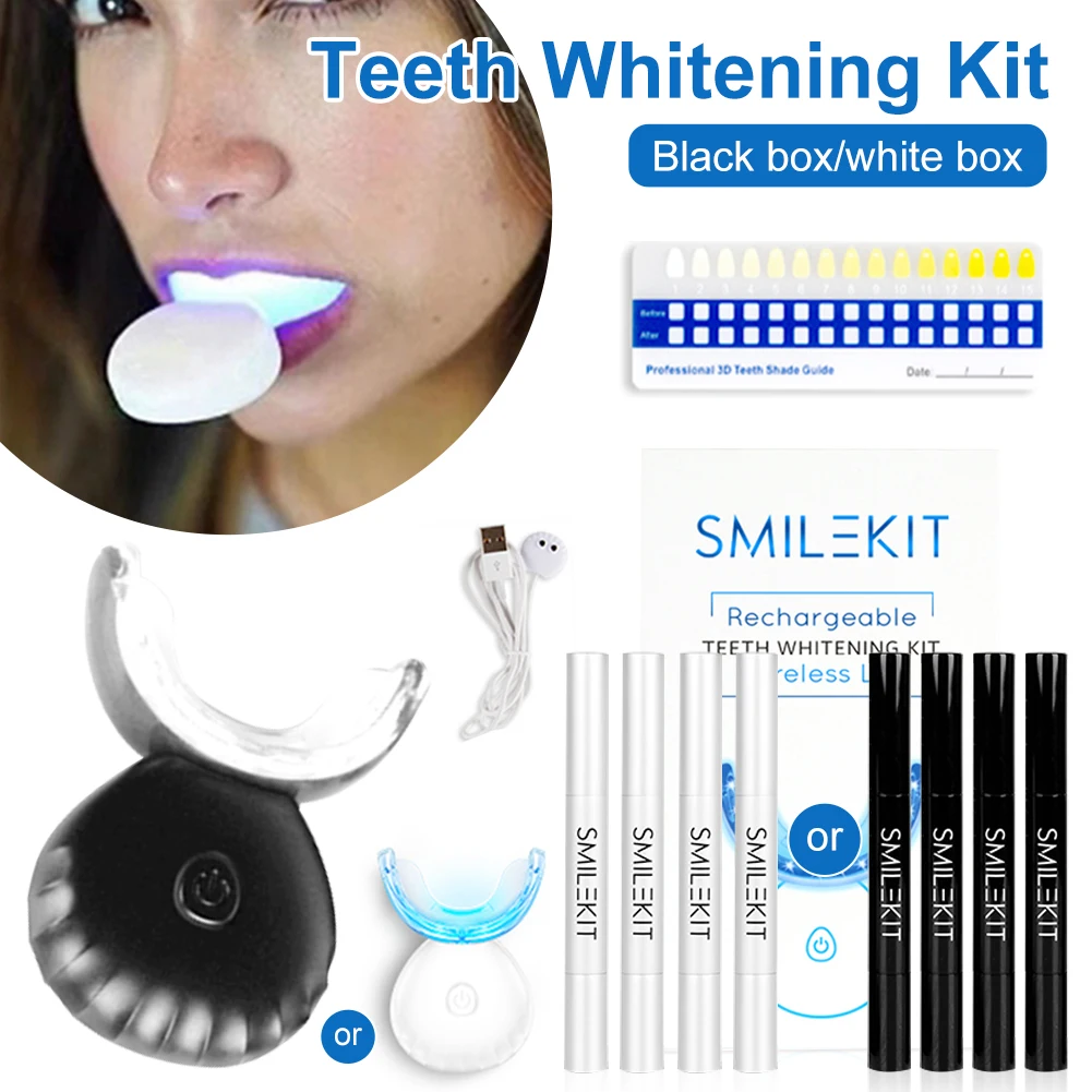 Wireless Teeth Whitening Kit with LED Light Teeth Whitener with 4 Whitening Gel Help Remove Stains Whiten Teeth Care Tools
Wireless Teeth Whitening Kit with LED Light Teeth Whitener with 4 Whitening Gel Help Remove Stains Whiten Teeth Care Tools