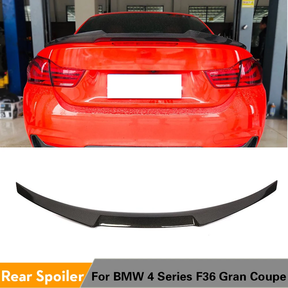 Задний спойлер багажника из углеродного волокна для BMW F36 M Sport 2015 2018 4 Series Gran Goupe