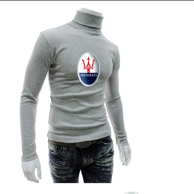 Maserati car LOGO autumn and winter 2021 men's sweater high collar solid color casual simple slim brand knitted pullover
Maserati car LOGO autumn and winter 2021 men's sweater high collar solid color casual simple slim brand knitted pullover
