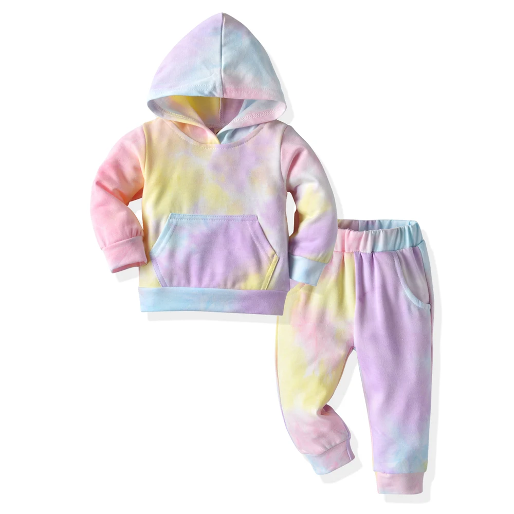 Spring Autumn Girls Outfit Tie-Dyed Long-Sleeves Hoodie+Pants 2Pcs Set Little Girls Sports Sets Tracksuits for Toddler
Spring Autumn Girls Outfit Tie-Dyed Long-Sleeves Hoodie+Pants 2Pcs Set Little Girls Sports Sets Tracksuits for Toddler