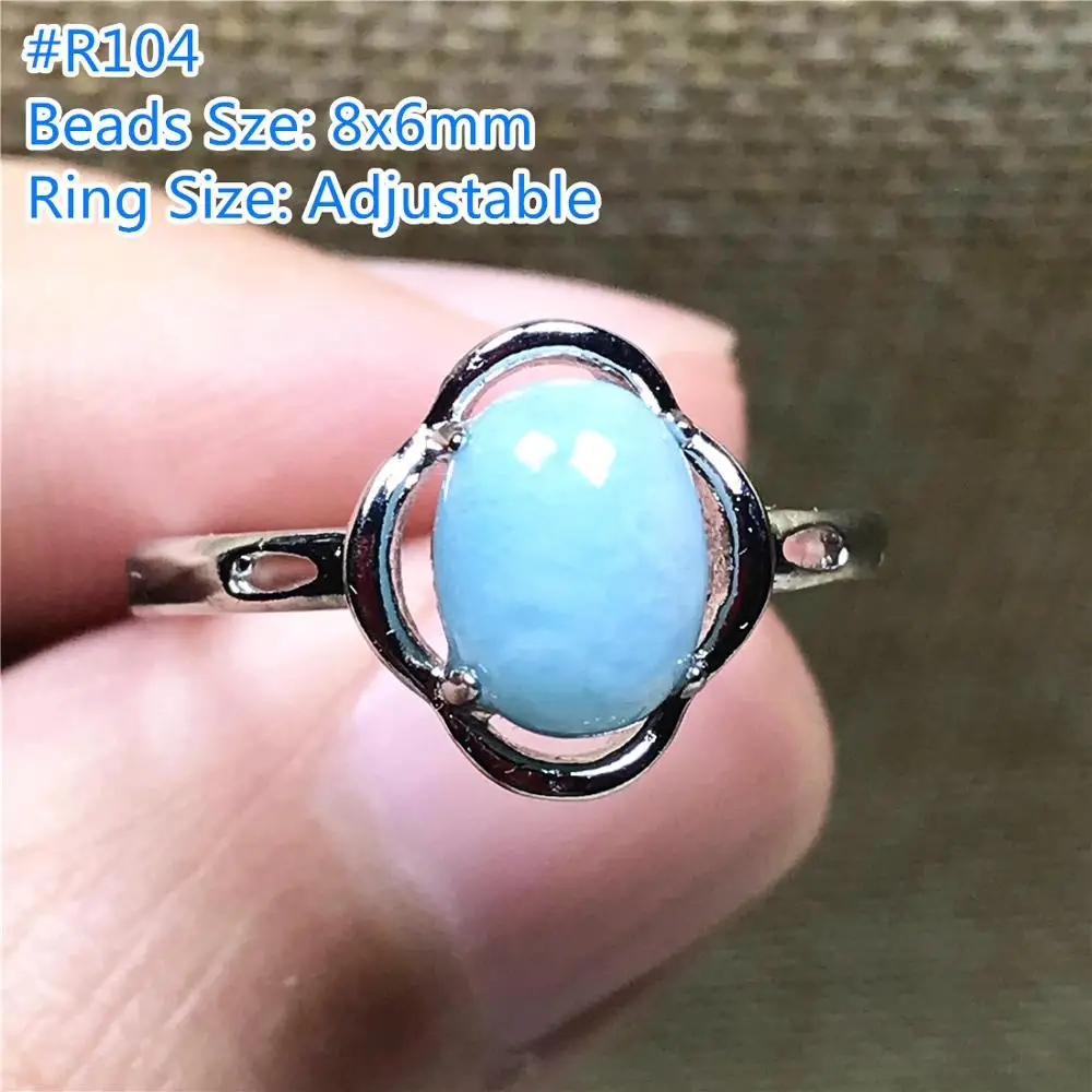 Natural Larimar Ring Jewelry For Women Lady Men Silver Oval Beads Gemstone Dominica Water Pattern Stone Adjustable Ring AAAAA
Natural Larimar Ring Jewelry For Women Lady Men Silver Oval Beads Gemstone Dominica Water Pattern Stone Adjustable Ring AAAAA