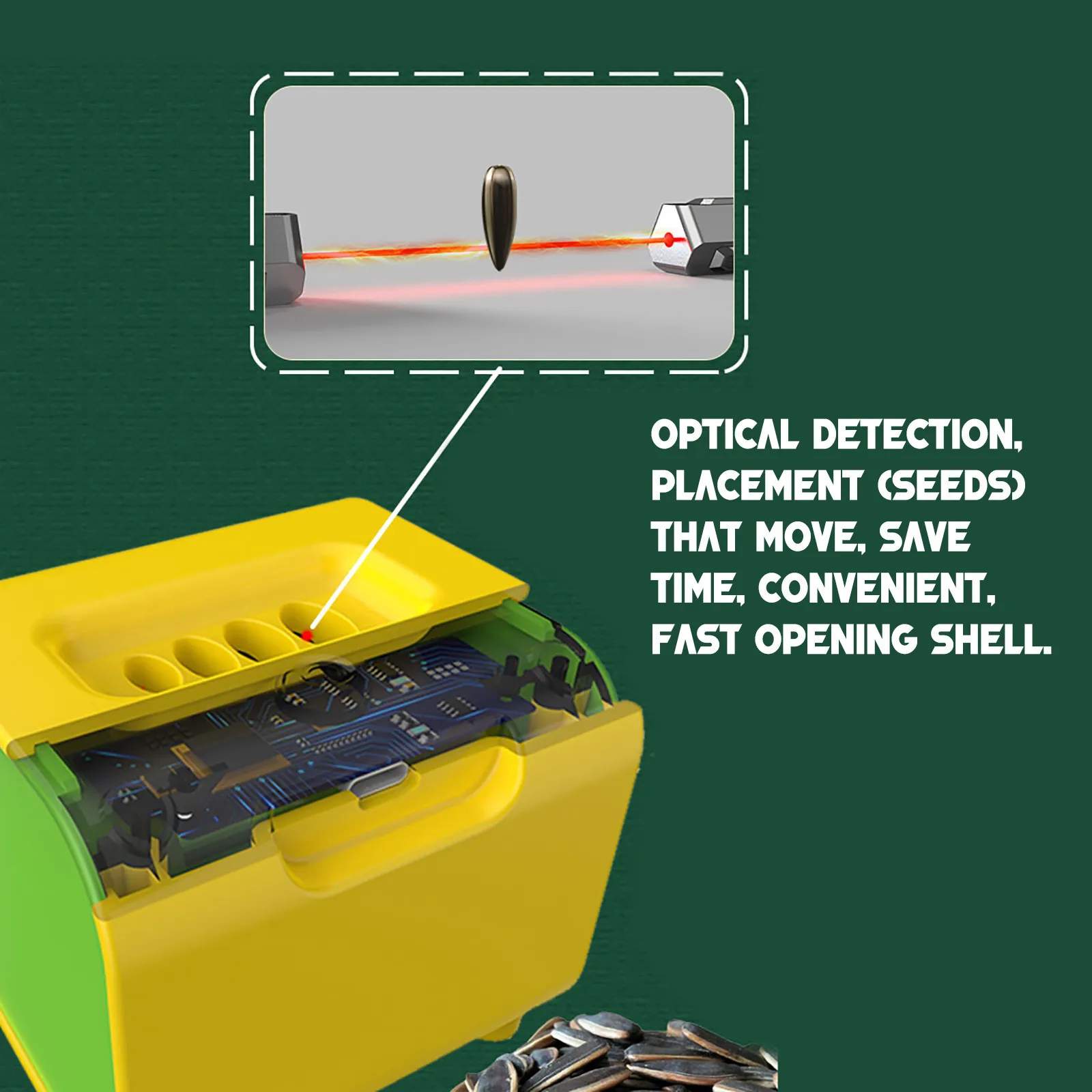 Electric Melon Seed Machine Household Automatic Melon Seed Shelling Machine Kid Assist Electric Melon Seedmachine Lazy Artifact
Electric Melon Seed Machine Household Automatic Melon Seed Shelling Machine Kid Assist Electric Melon Seedmachine Lazy Artifact