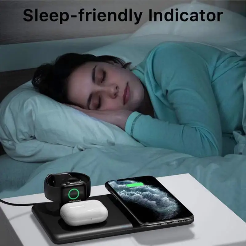 3 In 1 Wireless Charger Stand For iPhone 12 Samsung 15W Fast Charging Station Wireless Charging Pad For Airpods Pro For iWatch
3 In 1 Wireless Charger Stand For iPhone 12 Samsung 15W Fast Charging Station Wireless Charging Pad For Airpods Pro For iWatch