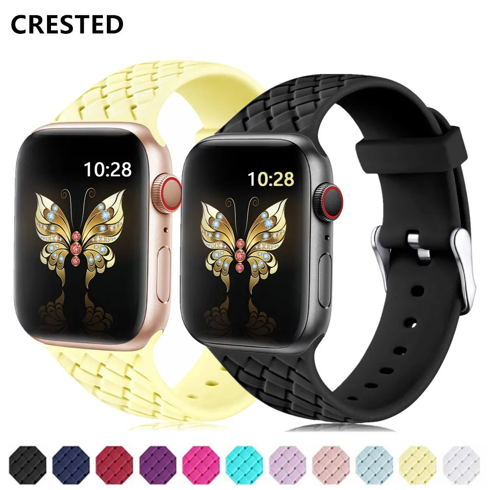 Silicone Strap For Apple watch band 44mm 40mm iwatch band 5 42mm 38mm bracelet watchband apple watch 4 3 5 se 6
Silicone Strap For Apple watch band 44mm 40mm iwatch band 5 42mm 38mm bracelet watchband apple watch 4 3 5 se 6