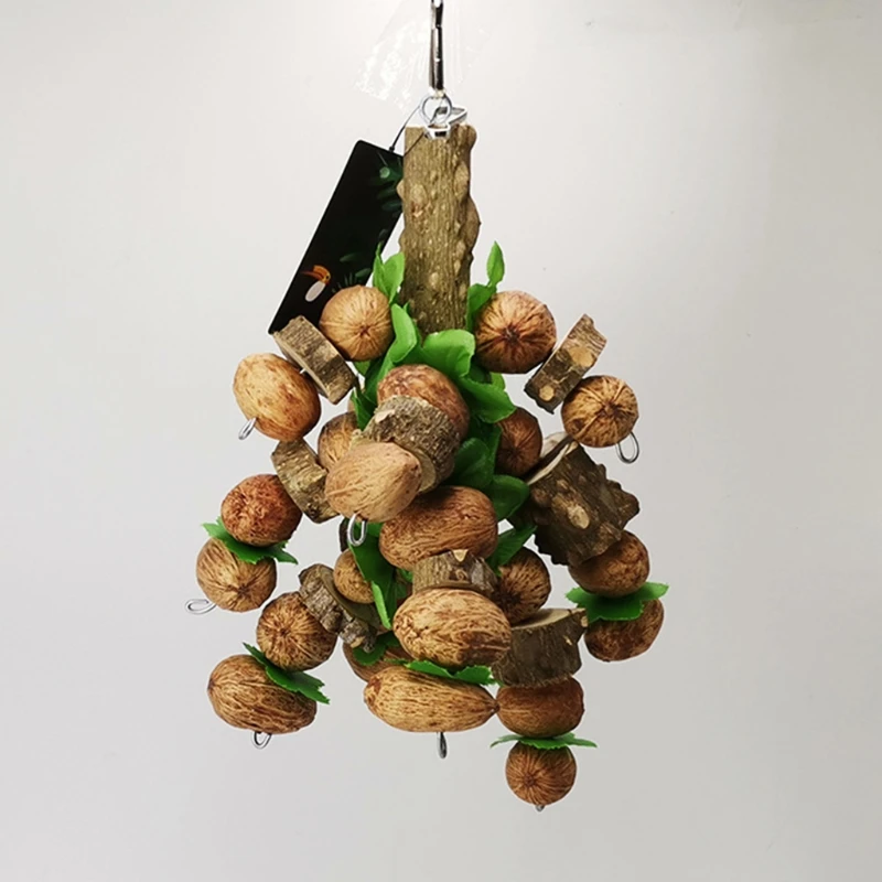 Bird Chewing Toy Parrot Cage Bite Toys Wooden Blocks Nuts Strings Toy for Small and Medium Birds Parrots Bird Supplies
Bird Chewing Toy Parrot Cage Bite Toys Wooden Blocks Nuts Strings Toy for Small and Medium Birds Parrots Bird Supplies