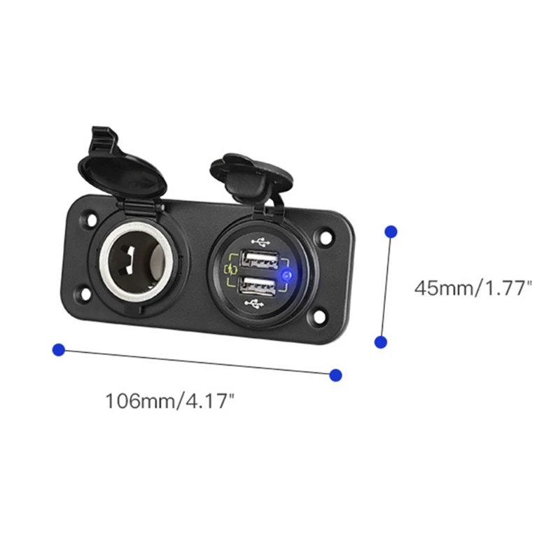 Автомобильный адаптер питания, прикуриватель, 12-24 В, двойной USB QC3.0, зарядный гнездо для телефона, зарядные устройства для яхты, RV, автомобиля
Автомобильный адаптер питания, прикуриватель, 12-24 В, двойной USB QC3.0, зарядный гнездо для телефона, зарядные устройства для яхты, RV, автомобиля