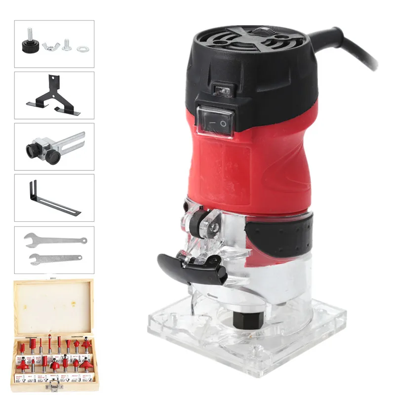 Деревообрабатывающий электрический триммер, 6 скоростей, 2200 Вт, 5000 -35000 об/мин
Деревообрабатывающий электрический триммер, 6 скоростей, 2200 Вт, 5000 -35000 об/мин