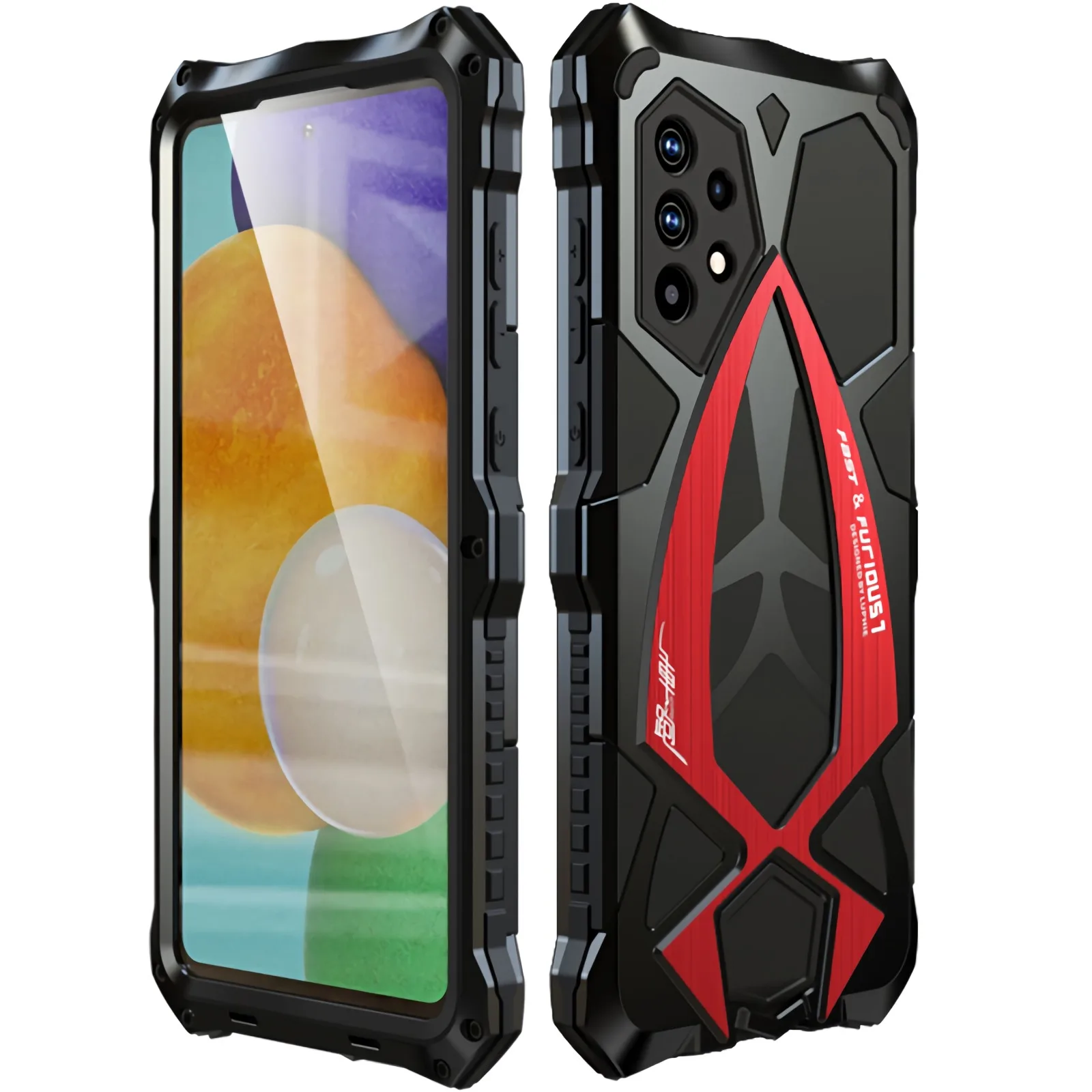 For Samsung Galaxy A72 A52 Case,LUPHIE Metal Armor Rosdster Phone Case 360 All Round Coverage Protection Cool Travelling Cover
For Samsung Galaxy A72 A52 Case,LUPHIE Metal Armor Rosdster Phone Case 360 All Round Coverage Protection Cool Travelling Cover