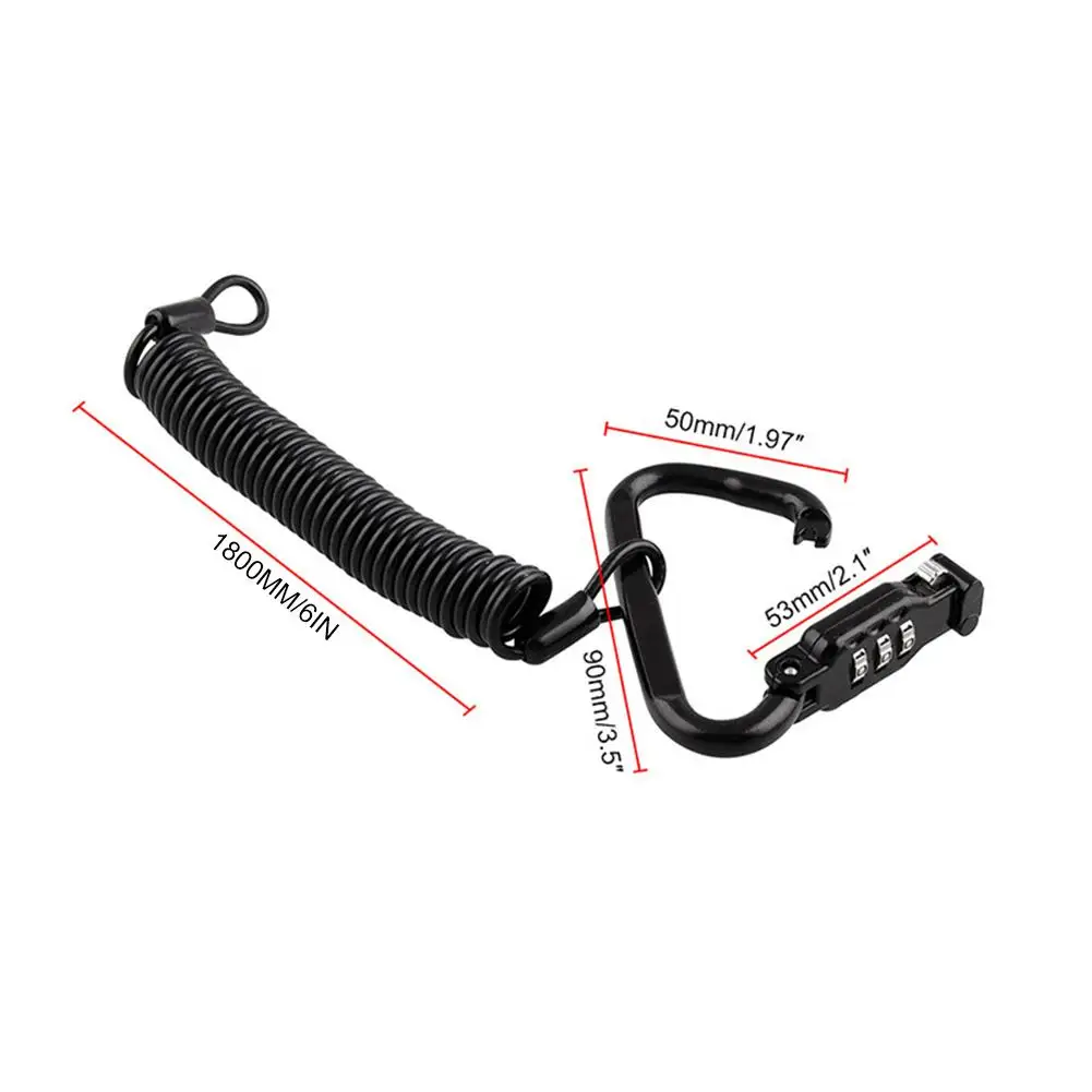 Anti-theft Motorcycle Helmet Lock With 3-digit Combination Password Lock Universal Telescopic Password Rope Lock for Motorcycle
Anti-theft Motorcycle Helmet Lock With 3-digit Combination Password Lock Universal Telescopic Password Rope Lock for Motorcycle