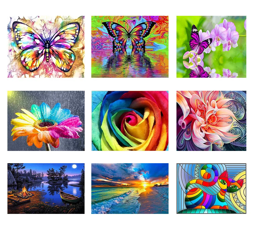 5D алмазная живопись «сделай сам», Цветы бабочки, круглая вышивка, мозаика, вышивка крестиком, украшение для дома, подарок 
5D алмазная живопись «сделай сам», Цветы бабочки, круглая вышивка, мозаика, вышивка крестиком, украшение для дома, подарок