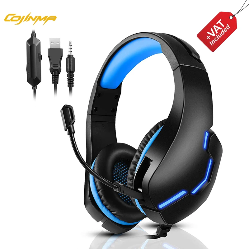 PS4 Gaming Headset for Xbox One, PS5, PC, Over Ear Headphones with Noise-Cancelling Mic, with Stereo Surround Sound, LED Light
PS4 Gaming Headset for Xbox One, PS5, PC, Over Ear Headphones with Noise-Cancelling Mic, with Stereo Surround Sound, LED Light