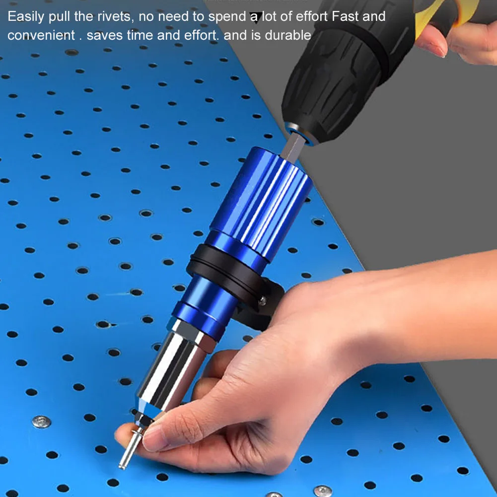 Portable Accessories Power Drill Rivet Adapter Set Cordless Riveting Insert Nut Replacement Home Professional Tool Anti Slip
Portable Accessories Power Drill Rivet Adapter Set Cordless Riveting Insert Nut Replacement Home Professional Tool Anti Slip