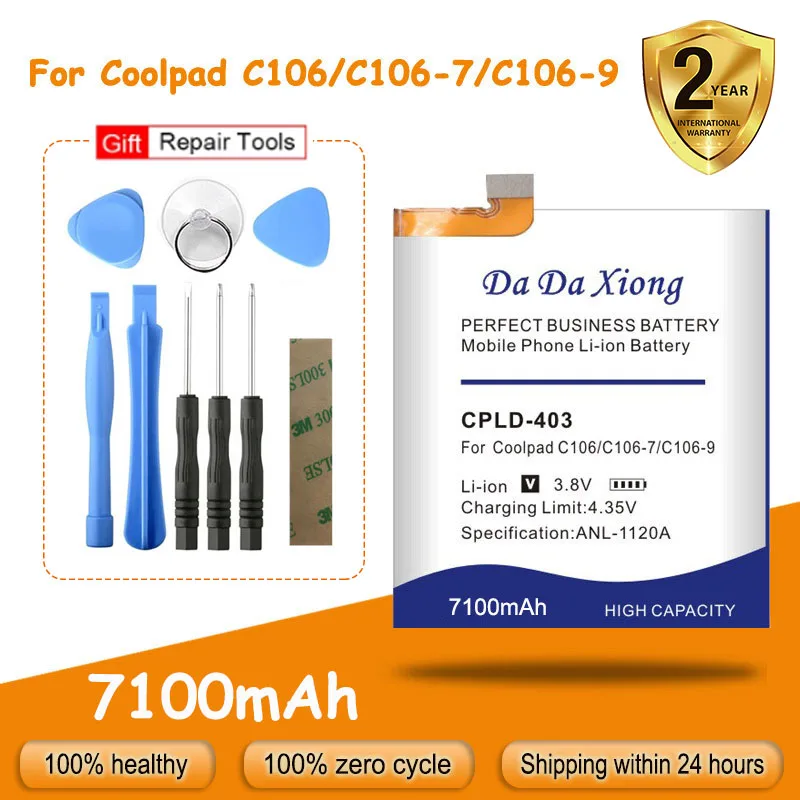 Аккумулятор CPLD-403 7100 мА · ч для Letv LeEco Coolpad Cool1 Cool 1 Dual C106 C106-7 C106-9 с инструментами |