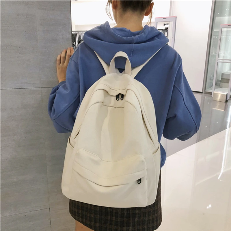 Fashion Female Bookbag Cotton Women Backpack for Teenagers Girl College Men Black School Bag Student Mochila
Fashion Female Bookbag Cotton Women Backpack for Teenagers Girl College Men Black School Bag Student Mochila