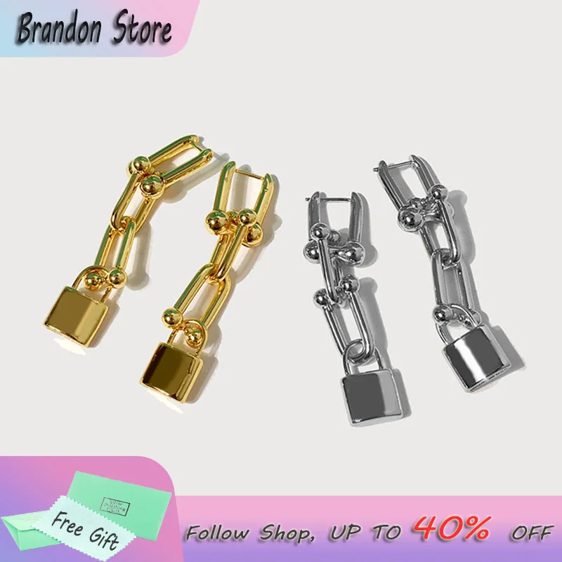 Tif Original 925 Sterling Silver Earrings High Quality Fashion U Shaped Lock Earrings Ladies Birthday Party Luxury Jewelry Gifts
Tif Original 925 Sterling Silver Earrings High Quality Fashion U Shaped Lock Earrings Ladies Birthday Party Luxury Jewelry Gifts