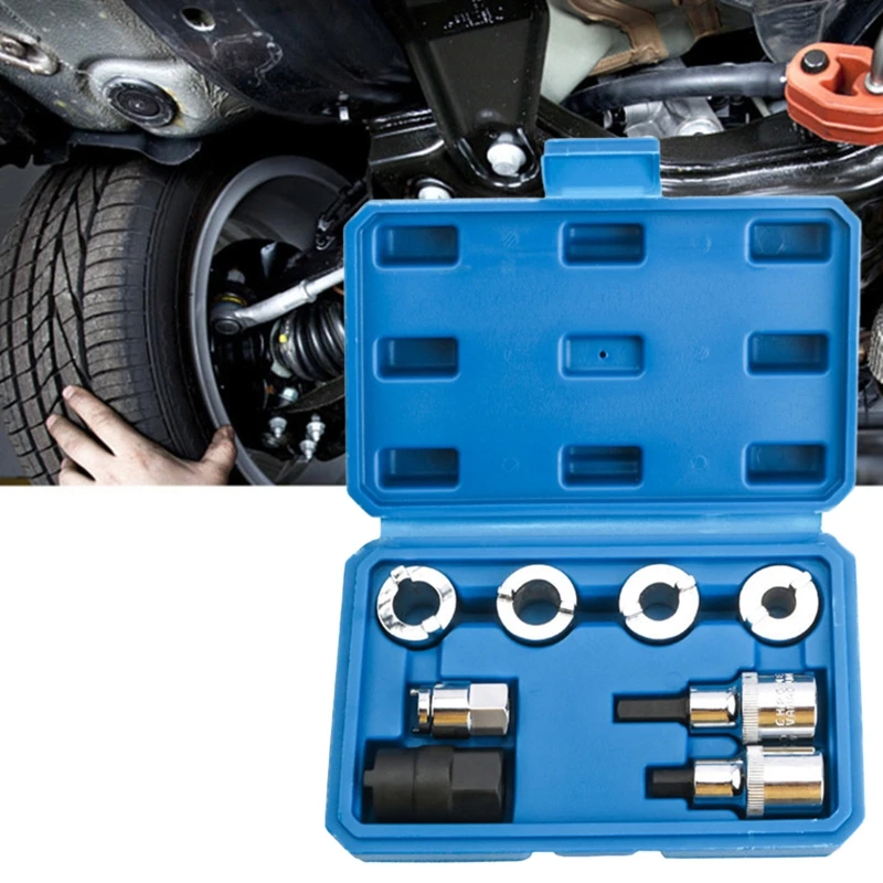 8Pcs/Set Shock Absorber Dismantle Tools Suspension Strut Spreader Socket Sleeve Removal Install Kit Damping Screw
8Pcs/Set Shock Absorber Dismantle Tools Suspension Strut Spreader Socket Sleeve Removal Install Kit Damping Screw