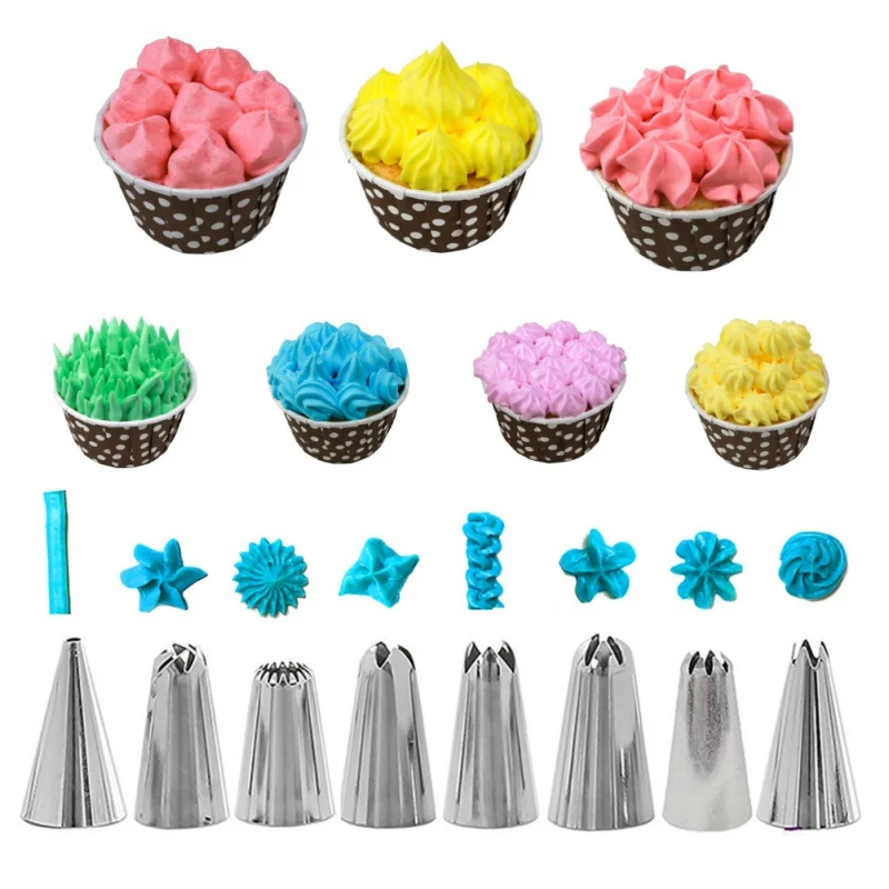 14 Pcs Cake Decorations Kit Cooking Supplies Tools Set Piping Tips Pastry Icing Bags Nozzles DIY Cake Decorating Tools
14 Pcs Cake Decorations Kit Cooking Supplies Tools Set Piping Tips Pastry Icing Bags Nozzles DIY Cake Decorating Tools