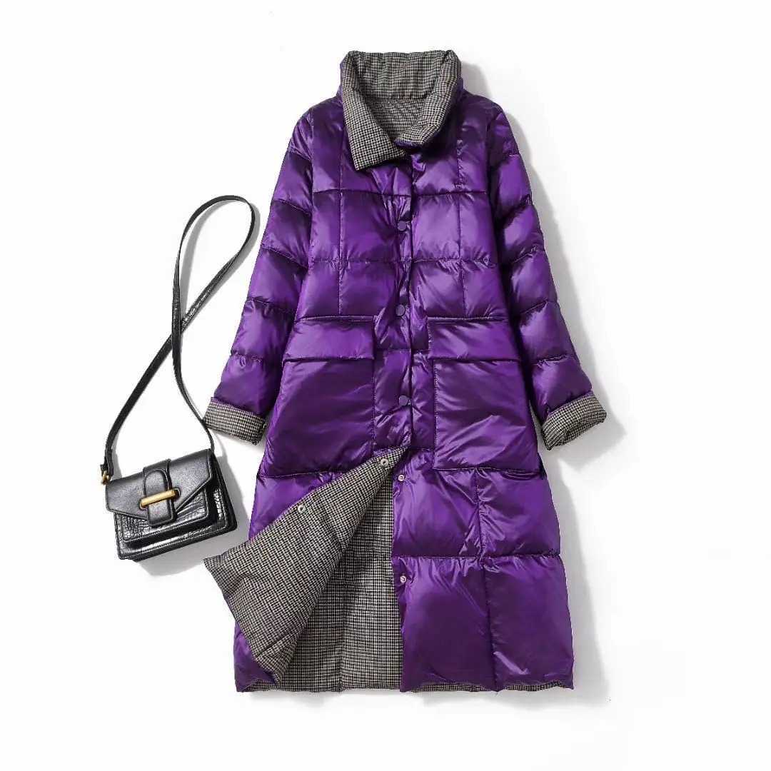 Off season down jacket women's middle long style over the knee 2020 new Korean version looks thin, double-sided white duck down
Off season down jacket women's middle long style over the knee 2020 new Korean version looks thin, double-sided white duck down