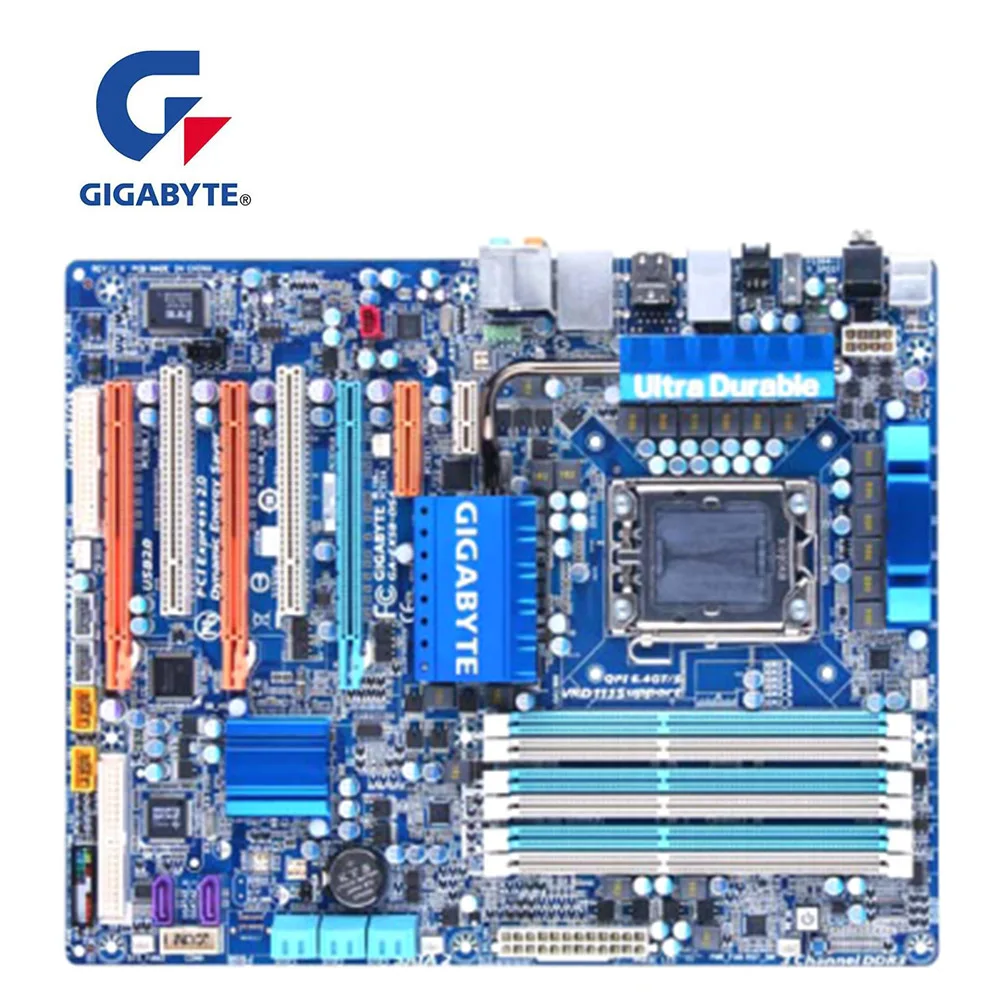 Для GIGABYTE GA EX58 DS4 материнская плата LGA 1366 DDR3 для Intel X58 настольная SATA II PCI E X16