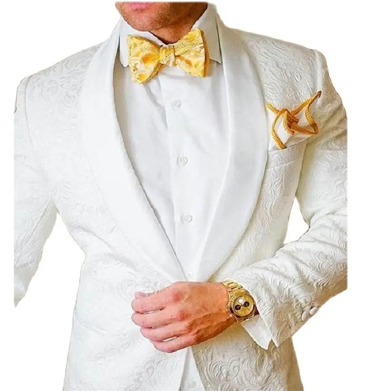 My Loddy Men's Suits 2 Pieces Of Suits Embossing Shawl Lapel Groom Tuxedos Wedding Formal Party Diner Man Blazer (Jacket+Pants)
My Loddy Men's Suits 2 Pieces Of Suits Embossing Shawl Lapel Groom Tuxedos Wedding Formal Party Diner Man Blazer (Jacket+Pants)