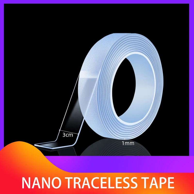 1/3/5M nano double-sided glue washing and reusing traceless tape strong adhesion temperature resistant magic paste
1/3/5M nano double-sided glue washing and reusing traceless tape strong adhesion temperature resistant magic paste