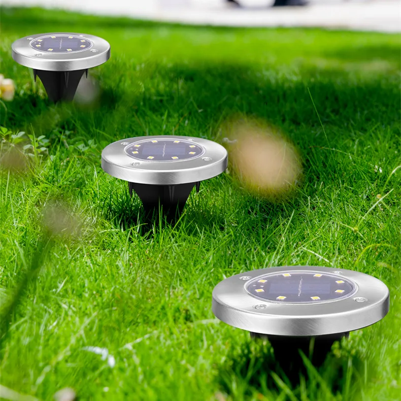 8 LED Solar Garden Lights Waterproof Light Solar Ground Lights Underground Sensing Landscape Lights for Lawn Pathway
8 LED Solar Garden Lights Waterproof Light Solar Ground Lights Underground Sensing Landscape Lights for Lawn Pathway