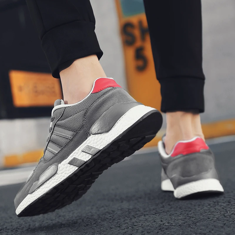 Outdoor Male Walking Shoes Black Gray Sports Shoes Brand New Trend Big Size Running Shoes Men Sneakers Breathable Air Mesh Shoes
Outdoor Male Walking Shoes Black Gray Sports Shoes Brand New Trend Big Size Running Shoes Men Sneakers Breathable Air Mesh Shoes