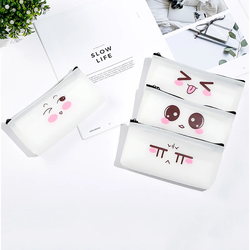 1pc Simple Kawaii Pencil Case Creative Cute Zipper Student Pencil Bag Office School Supplies Stationery Gift Random Pattern
1pc Simple Kawaii Pencil Case Creative Cute Zipper Student Pencil Bag Office School Supplies Stationery Gift Random Pattern