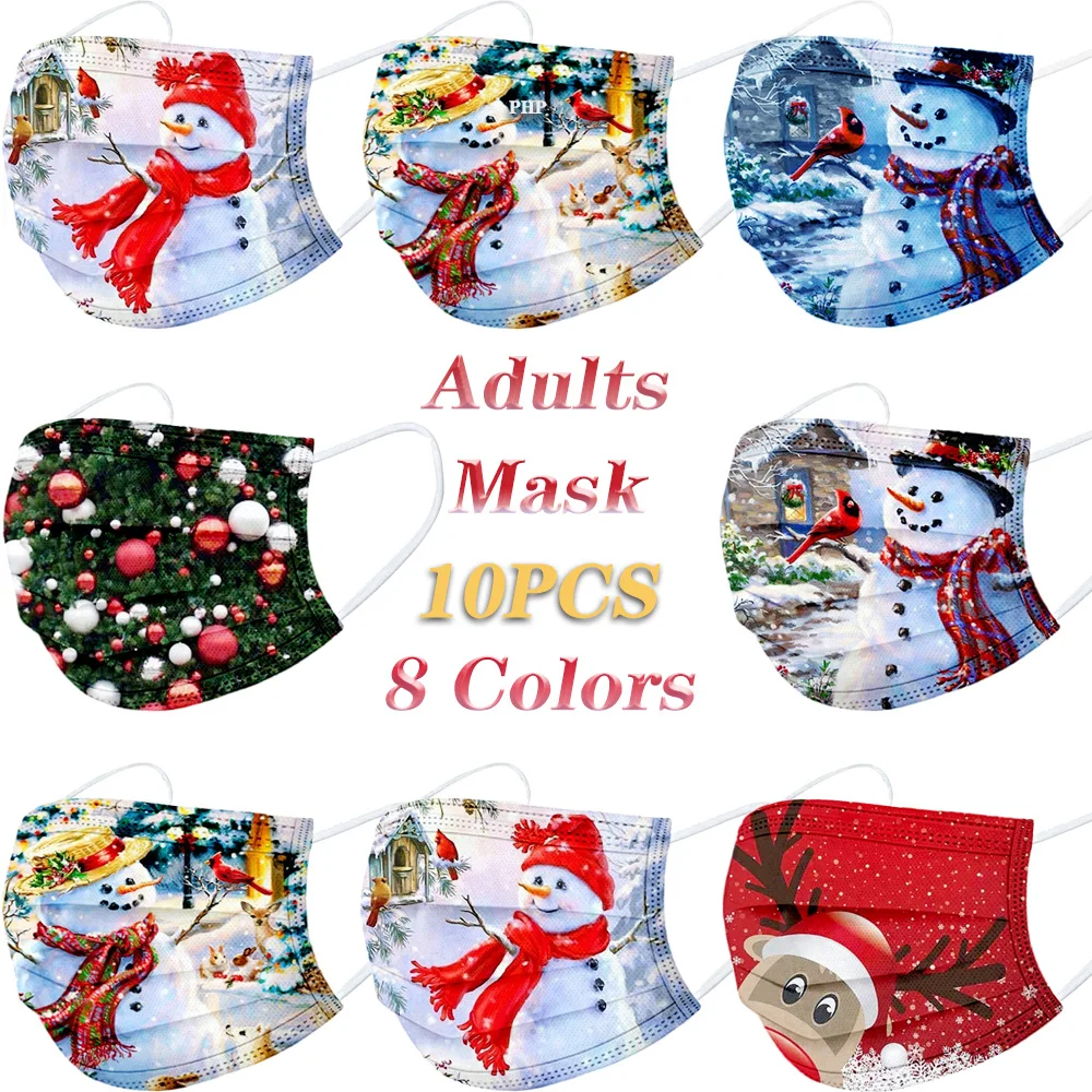 Christmas 10pcs Adult Mask Disposable Universal High-quality Cartoon Printed Masque Security Protcetion Mascarillas Niños
Christmas 10pcs Adult Mask Disposable Universal High-quality Cartoon Printed Masque Security Protcetion Mascarillas Niños