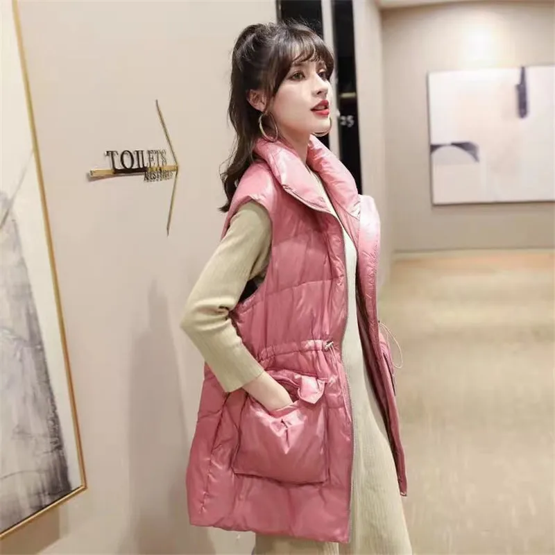 Autumn Winter Duck Down Vest Women Ladies Casual Waistcoat Female Sleeveless Long Vest Jacket Slim Fit Warm Puffer Coat
Autumn Winter Duck Down Vest Women Ladies Casual Waistcoat Female Sleeveless Long Vest Jacket Slim Fit Warm Puffer Coat