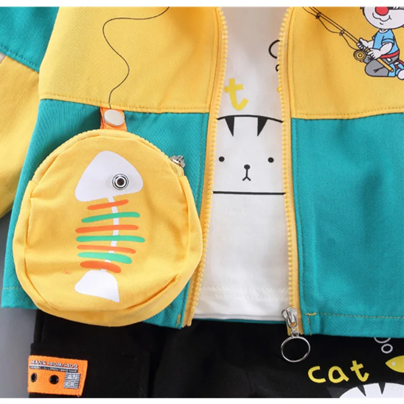 New Autumn Baby Girl Clothes Children Boys Cartoon Hooded Jacket T-Shirt Pants 2Pcs/Sets Toddler Active Costume Kids Sportswear
New Autumn Baby Girl Clothes Children Boys Cartoon Hooded Jacket T-Shirt Pants 2Pcs/Sets Toddler Active Costume Kids Sportswear