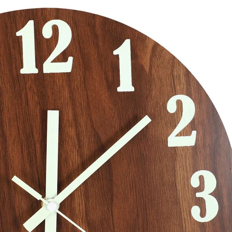 12 Inch Night Light Function Wooden Wall Clock Vintage Rustic Country Tuscan Style For Kitchen Office Home Silent & Non-Ticking
12 Inch Night Light Function Wooden Wall Clock Vintage Rustic Country Tuscan Style For Kitchen Office Home Silent & Non-Ticking
