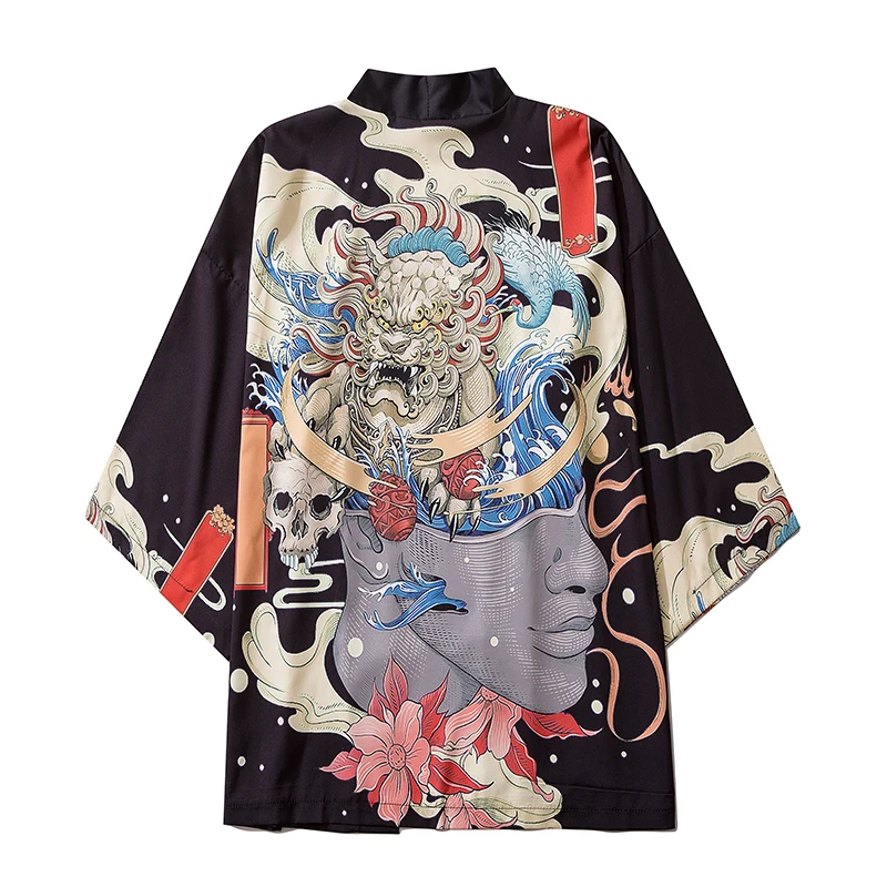 Spring Summer Couple Printed Japanese Style Samurai Kimono Streetwear Men Women Cardigan Japan Harajuku Anime Robe Clothes
Spring Summer Couple Printed Japanese Style Samurai Kimono Streetwear Men Women Cardigan Japan Harajuku Anime Robe Clothes