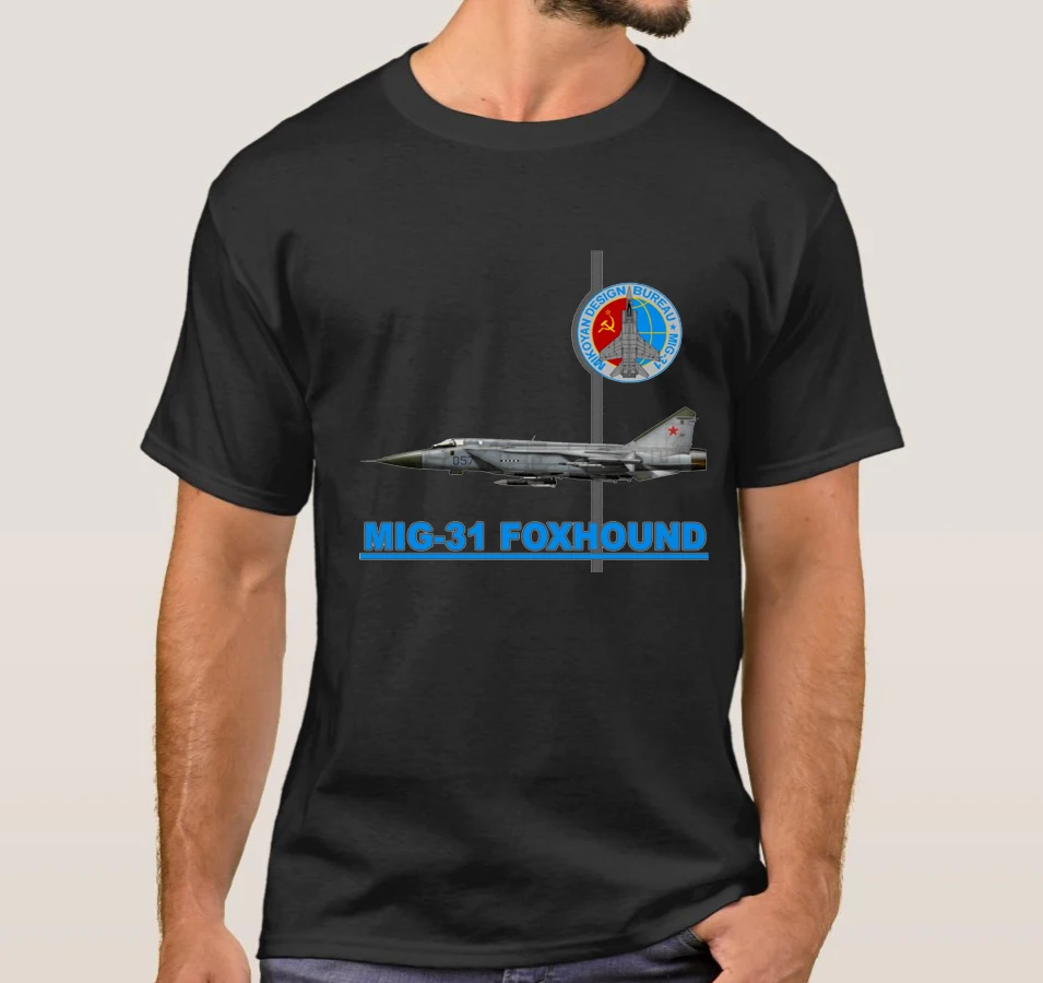 Soviet / Russian MiG-31 Foxhound Interceptor Fighter T-Shirt. Summer Cotton O-Neck Short Sleeve Mens T Shirt New S-3XL
Soviet / Russian MiG-31 Foxhound Interceptor Fighter T-Shirt. Summer Cotton O-Neck Short Sleeve Mens T Shirt New S-3XL