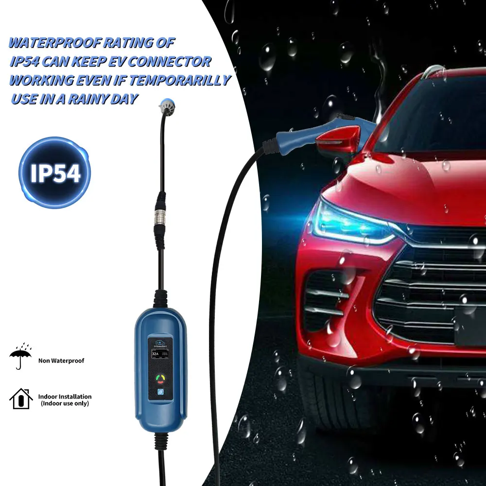 adjustable car charging cable evse 32a saej1772/iec 62196-2 electric car charging sae j1772 ev connector
adjustable car charging cable evse 32a saej1772/iec 62196-2 electric car charging sae j1772 ev connector