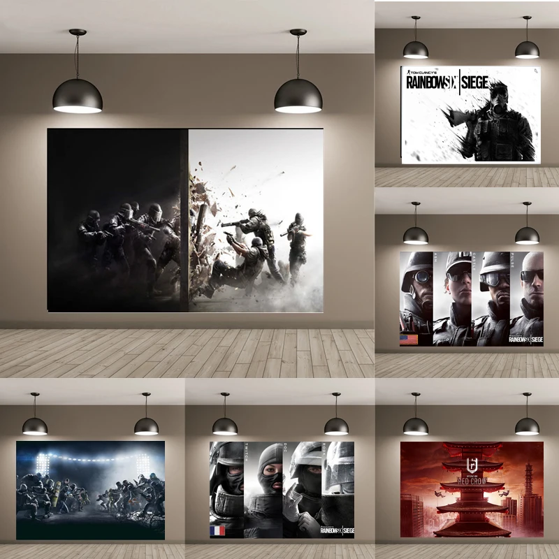 Game Artwork Posters and Prints Rainbow Six Siege Wall Art Decorative Picture Canvas Painting for Living Room Boy Room Decor
Game Artwork Posters and Prints Rainbow Six Siege Wall Art Decorative Picture Canvas Painting for Living Room Boy Room Decor