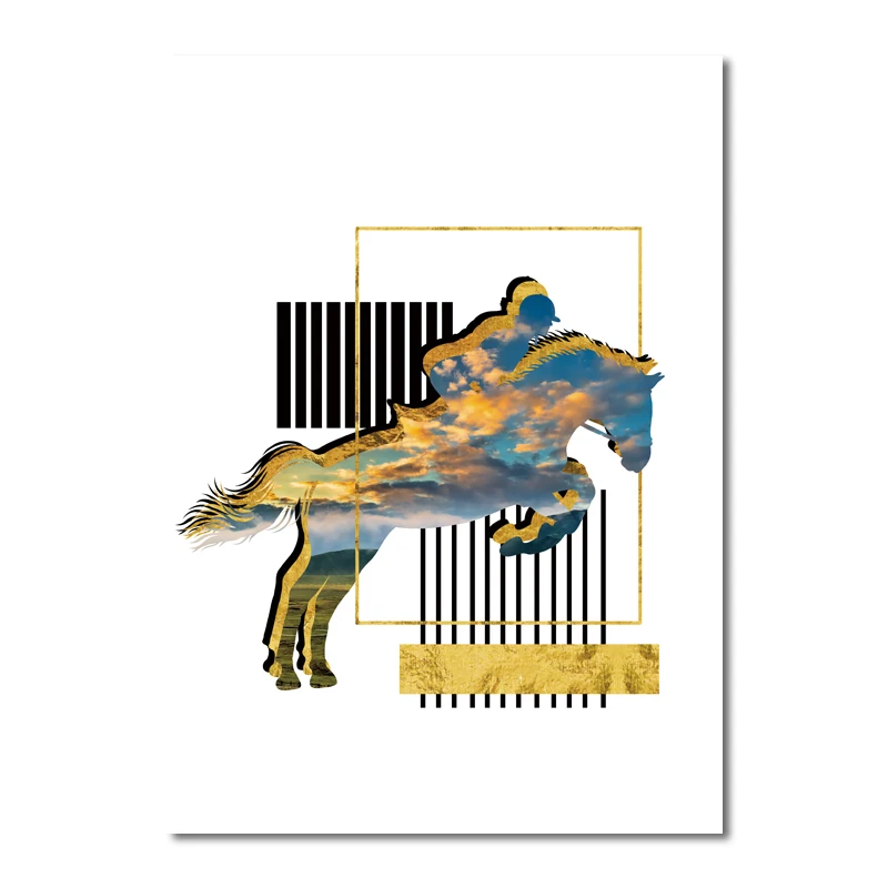 Atmospheric Fashion Canvas Painting Silhouette Animal Horse Pattern Decorative Painting No Frame Sofa Background Wall Decoration
Atmospheric Fashion Canvas Painting Silhouette Animal Horse Pattern Decorative Painting No Frame Sofa Background Wall Decoration